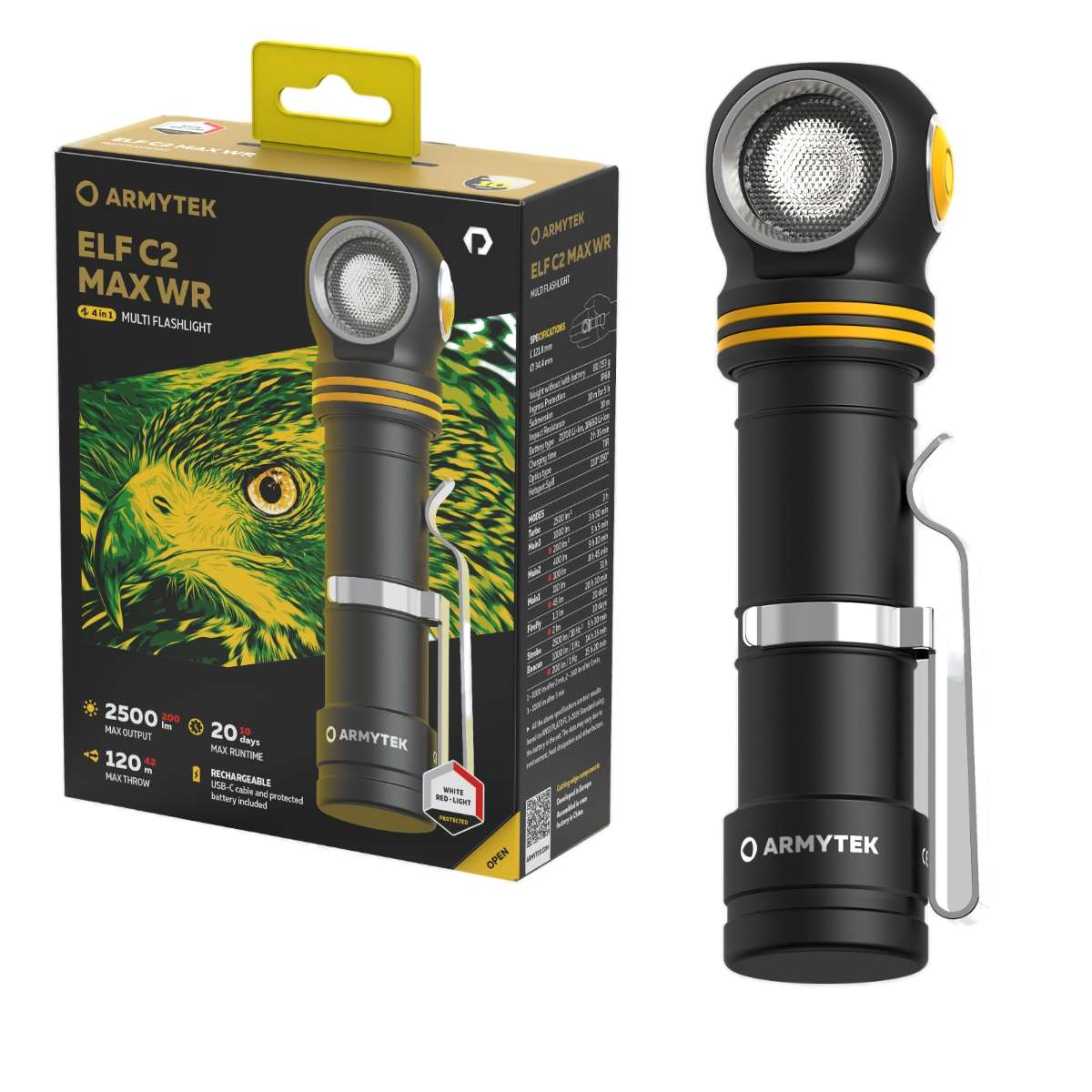 Armytek Elf C2 Max WR USB-C PCB