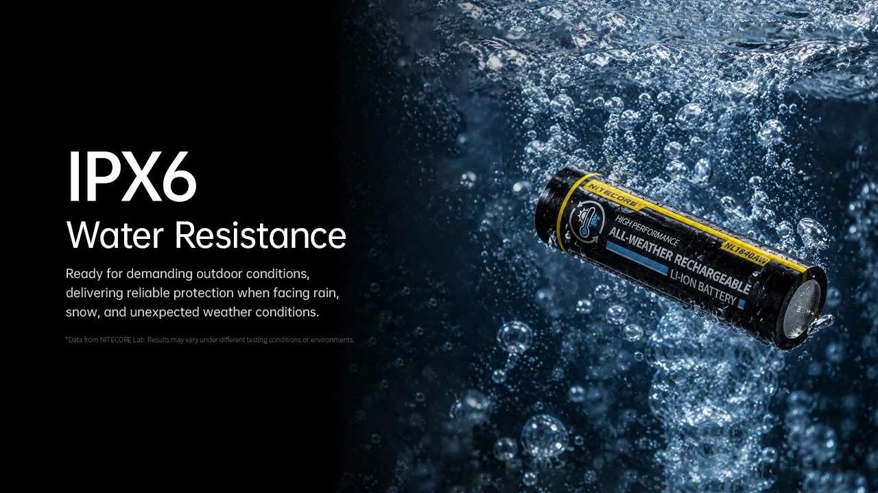 Nitecore NL1840AW All-Weather Li-ion Battery