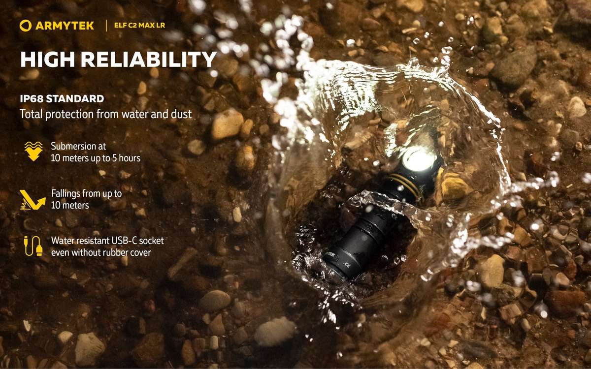 Armytek ELF C2 MAX LR USB-C PCB