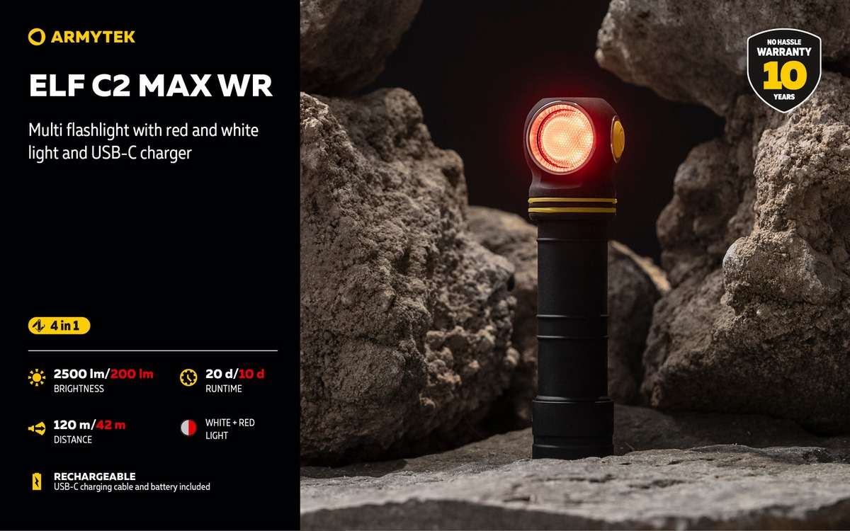 Armytek Elf C2 Max WR USB-C PCB