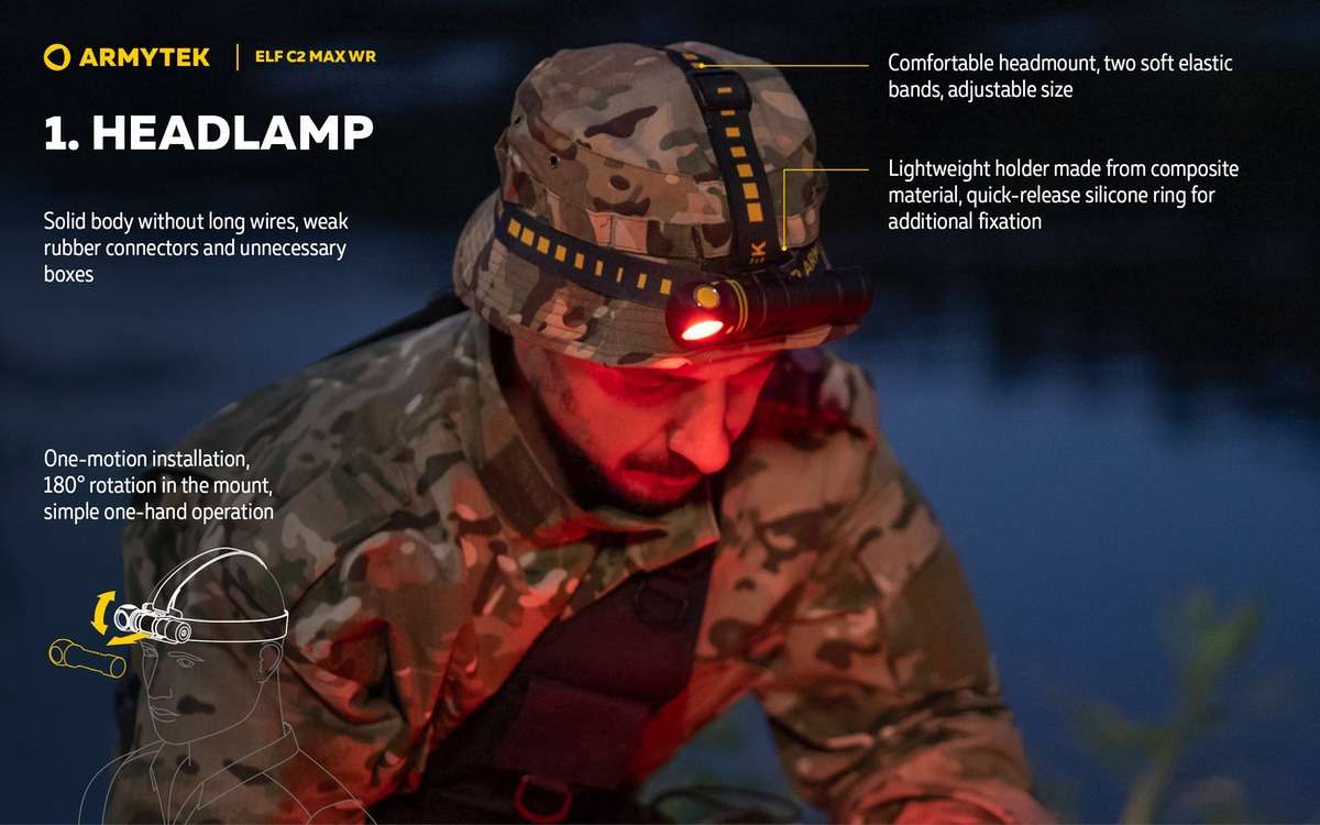 Armytek Elf C2 Max WR USB-C PCB