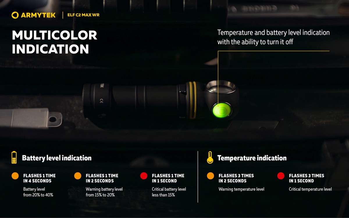 Armytek Elf C2 Max WR USB-C PCB