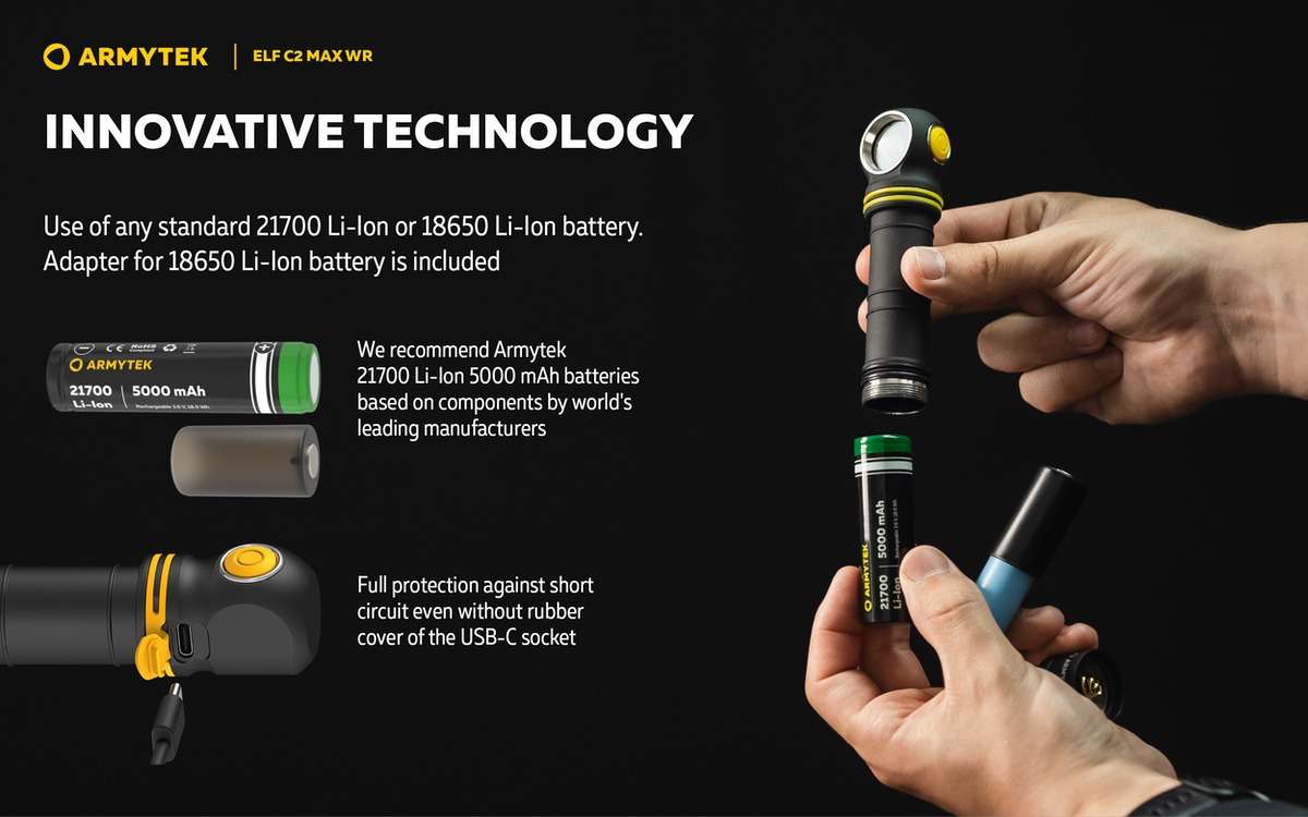 Armytek Elf C2 Max WR USB-C PCB